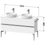 Duravit Sivida szafka 131,5x47,5x54,8 cm podumywalkowa wisząca zielona-chrom SV4661010HH0000 zdj.2