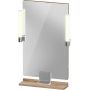 Duravit Sivida lustro 45x65 cm prostokątne z oświetleniem chrom-drewno SV7420010550000 zdj.1