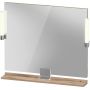 Duravit Sivida lustro 85x65 cm prostokątne z oświetleniem chrom-drewno SV7422010550000 zdj.1