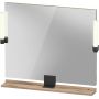 Duravit Sivida lustro 85x65 cm prostokątne z oświetleniem czarny-drewno SV74220BD550000 zdj.1