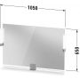 Duravit Sivida lustro 105x65 cm prostokątne z oświetleniem chrom-grafit SV7423010490000 zdj.2