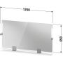 Duravit Sivida lustro 125x65 cm prostokątne z oświetleniem chrom-drewno SV7424010550000 zdj.2