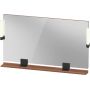 Duravit Sivida lustro 125x65 cm prostokątne z oświetleniem czarny-drewno SV74240BD790000 zdj.1