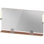 Duravit Sivida lustro 133x65 cm prostokątne z oświetleniem chrom-drewno SV7425010790000 zdj.1