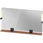 Duravit Sivida lustro 133x65 cm prostokątne z oświetleniem czarny-drewno SV74250BD790000 zdj.1