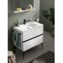 Duravit Sivida półka 80 cm biała-czarna SV74320BD180000 zdj.9