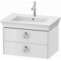 Duravit White Tulip szafka 68,4 cm podumywalkowa wisząca biały wysoki połysk WT435108585 zdj.1