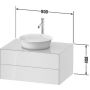 Duravit White Tulip szafka 80 cm podumywalkowa wisząca biały wysoki połysk WT498508585 zdj.2