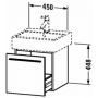 Duravit X-Large szafka 45 cm podumywalkowa wisząca biały mat XL604301818 zdj.2