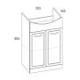 Elita Aqua Line szafka 50 cm podumywalkowa biała 164005 zdj.2