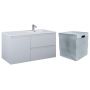 Zestaw Elita Split szafka 100 cm podumywalkowa wisząca z wkładem do kosza stone mat (RE011005057040, RE199488000010) zdj.1