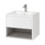 Excellent Tuto zestaw umywalka z szafką 70 cm biały/beton MLCE.0101.3617.700.WHCO zdj.1