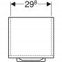 Geberit Selnova Square szafka 33 cm boczna wisząca biały połysk 501.272.00.1 zdj.2