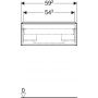 Geberit iCon szafka 59,2 cm podumywalkowa wisząca biały połysk/biały mat 502.310.01.1 zdj.3