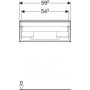 Geberit iCon szafka 59,2 cm podumywalkowa wisząca biały połysk/chrom 502.310.01.2 zdj.3