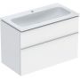 Geberit iCon Set Slim umywalka z szafką 90 cm zestaw meblowy KeraTect biały mat 502.333.01.3 zdj.1