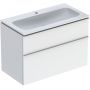 Geberit iCon Set Slim umywalka z szafką 90 cm zestaw meblowy biały połysk/biały mat 502.337.01.1 zdj.1