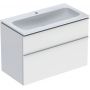 Geberit iCon Set Slim umywalka z szafką 90 cm zestaw meblowy biały mat 502.337.01.3 zdj.1