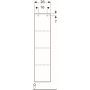 Geberit iCon szafka boczna 120 cm wysoka wisząca lustrzana biały mat 841028000 zdj.3