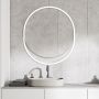 Guarda Musa lustro 80x95 cm owalne biały FOR-RAV-BIALY-80X95 zdj.1