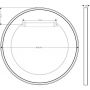 Axor Universal Circular lustro 60 cm okrągłe chrom 42848000 zdj.2