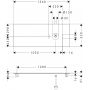 Hansgrohe Xelu Q blat naszafkowy 136x55 cm biały 54117050 zdj.2
