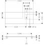 Hansgrohe Xelu Q blat naszafkowy 136x55 cm biały 54124050 zdj.2