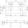 Hansgrohe Xelu Q blat naszafkowy 156x55 cm biały 54126050 zdj.2