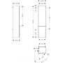 Hansgrohe Xelu Q szafka 40x37x165 cm boczna stojąca dąb 54137000 zdj.2