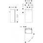 Hansgrohe Xilesa E szafka 34x24x62 cm podumywalkowa wisząca lewa piaskowy beż mat 54243780 zdj.2