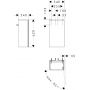 Hansgrohe Xilesa E szafka 34x24x62 cm podumywalkowa wisząca prawa szary łupek mat 54244760 zdj.2