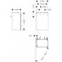 Hansgrohe Xilesa E szafka 43x33x62 cm podumywalkowa wisząca lewa kaszmirowy dąb 54245550 zdj.2