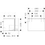 Hansgrohe Xilesa E szafka 68x47x50 cm podumywalkowa wisząca piaskowa 54257780 zdj.2