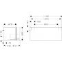 Hansgrohe Xilesa E szafka 118x47x50 cm podumywalkowa wisząca szara 54263760 zdj.2
