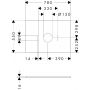 Hansgrohe Xilesa E blat naszafkowy 78x55 cm piaskowy 54275780 zdj.2