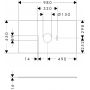 Hansgrohe Xilesa E blat naszafkowy 98x55 cm piaskowy 54276780 zdj.2