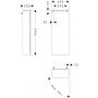 Hansgrohe Xilesa E szafka 40x20x106,5 cm boczna wisząca prawa piaskowa 54282780 zdj.2