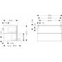 Hansgrohe Xilesa E szafka 98x55x62 cm podumywalkowa wisząca szara 54302760 zdj.2