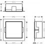 Hansgrohe XtraStoris Minimalistic półka wnękowa 30x30x14 cm biały mat 56079700 zdj.2