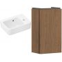 Zestaw Hansgrohe Xanuia Q umywalka z szafką Xilesa E 36 cm prawa biały połysk/kaszmirowy dąb (54244550, 60129450) zdj.1