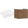 Zestaw Hansgrohe Xevolos E umywalka z szafką Xilesa E 60 cm dąb (54253550, 61092450) zdj.1