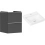Hansgrohe Xelu Q szafka wisząca z umywalką 50x48 cm szary diament mat/biały mat/biały (54020700, 61012450) zdj.1