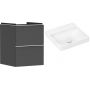 Hansgrohe Xelu Q szafka wisząca z umywalką 50x48 cm szary diament mat/biały mat/biały (54020700, 61013450) zdj.1