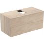 Ideal Standard Adapto szafka 105 cm podumywalkowa wisząca jasnobrązowe drewno U8597FF zdj.1