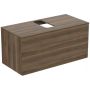 Ideal Standard Adapto szafka 105 cm podumywalkowa wisząca ciemne drewno U8597FW zdj.1