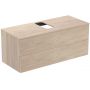 Ideal Standard Adapto szafka 120 cm podumywalkowa wisząca jasnobrązowe drewno U8598FF zdj.1