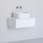 Kronenbach Cube szafka z blatem 61x48,7x44,5 cm podumywalkowa wisząca biały połysk KBWTKOWTL611WH zdj.1