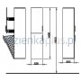 Szafka 140 cm wisząca boczna Koło Twins 88322 zdj.2