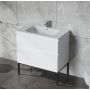 LaVita Topeka umywalka z szafką 80 cm białą zdj.4