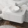 LaVita Vermont szafka z blatem 100x52x42 cm podumywalkowa wisząca biała/stone white zdj.5